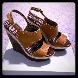 Jessica Simpson Geno Wedge Sandals Size 7